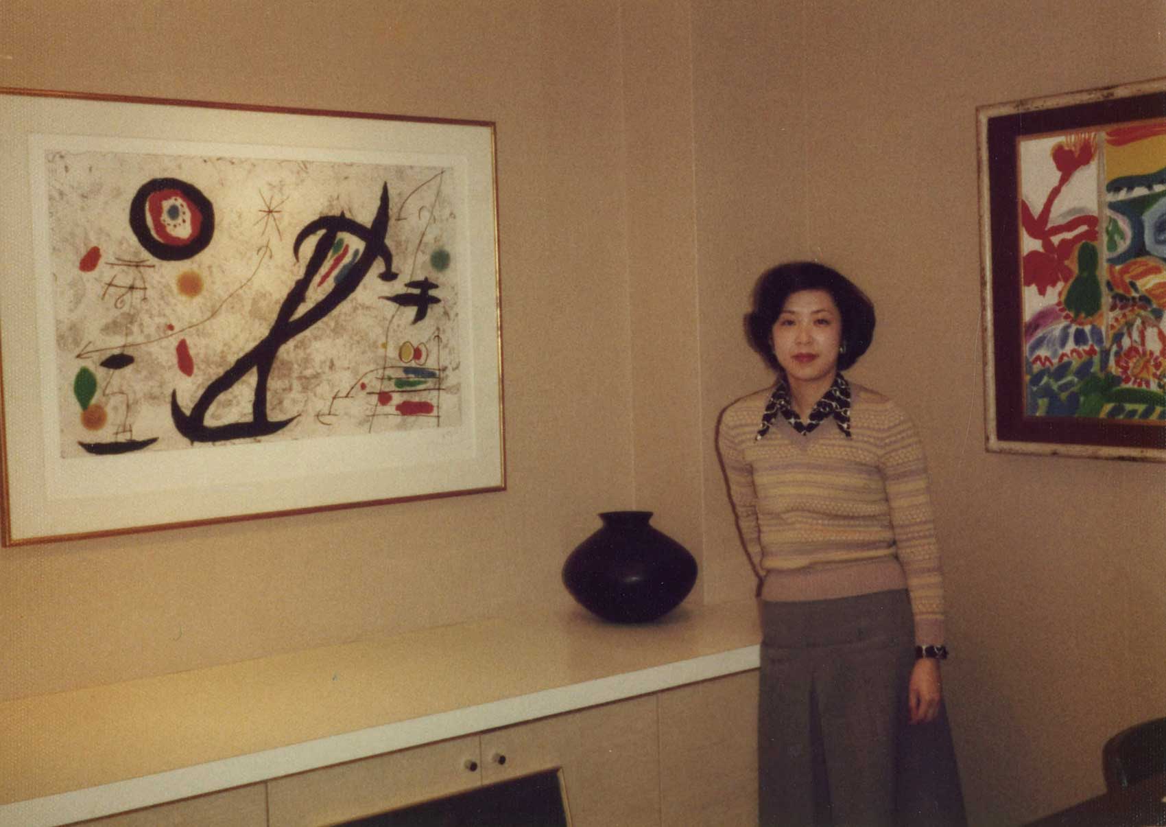 Michiko Okuda, the gallery’s first staff.